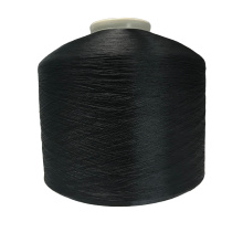 Price Dope dyed black 300d DTY weft 100% polyester Texturized filament twisted yarn for yarn Bracelet